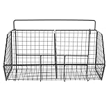 Paniers muraux – ce panier suspendu en fil de fer est idéal pour garder votre cuisine bien rangée et optimiser votre espace de rangement. panier à fruits en fil de fer