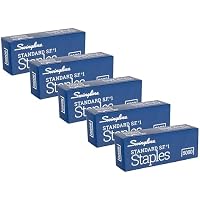 5-Pack of 5000-Count Swingline Standard Staples