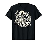 Cannabis Weed Lover Skeleton Smoking Stoned I'd Hits That T-Shirt