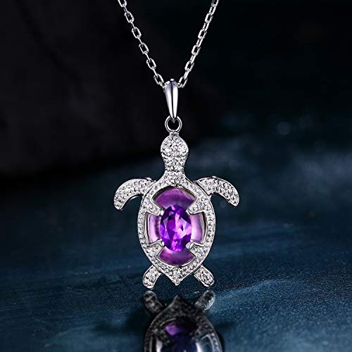 Pendentif tortue améthyste naturelle à offrir comme cadeau original - 5
