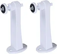 Pacote com 2 suportes para câmera, suporte de parede ajustável de 360 graus, instalação bidirecional, design profissional, material premium, sem ponto cego, mais estável e seguro