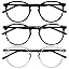 3-pack Black / Brown / Clear
