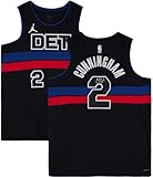 Cade Cunningham Detroit Pistons Autographed and Blue Jordan Brand Statement Swingman Jersey - Autographed NBA Jerseys