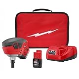 2458-21 for Milwaukee M12 12V Cordless Palm Nailer Kit Length 7.5in Width 2.5in Height 6.5in - Red