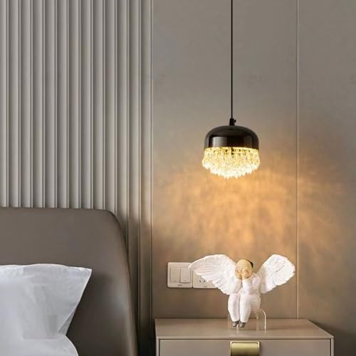 Tête de lit de chambre minimaliste moderne avec ligne suspendue - 5