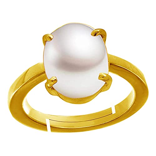 Perle des mers du Sud bague en or Panchdhatu d'exception pour rayonner en soirée