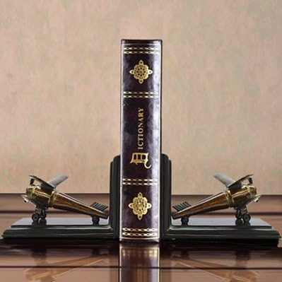 bookends antique cool decorative modern book end racks Bookshelf Airplane Home