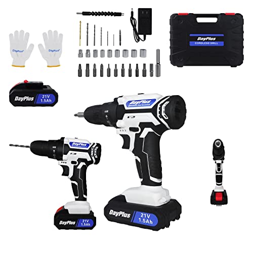 Taladro inalámbrico y set de 29 piezas 21V con batería miniatura 1