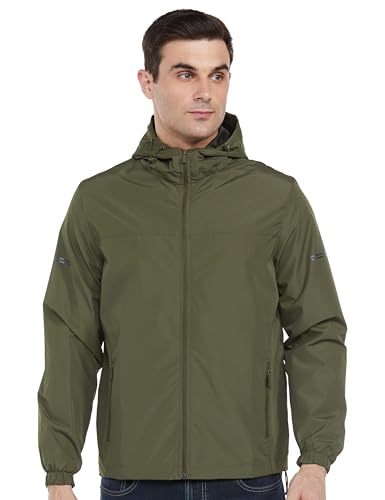 Image of Qube By Fort Collins Men's Regular Fit Activewear Jacket - All-Weather Winter Jacket, Lightweight & Comfortable