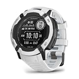 Garmin Instinct 2X Solar, Reloj Inteligente con GPS Resistente al Agua, Carga Solar, Funciones Deportivas, Pulsioximetría, Puntuación de Sueño y Notificaciones del Smartphone, Blanco