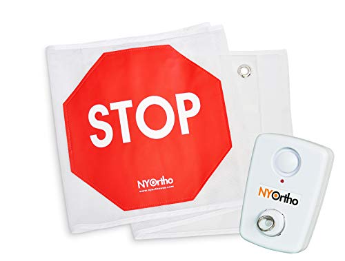 NYOrtho Türschutz-Stop-Schild, Banner, Stopp-Schild, Streifen + Alarm, Größe: 121,9 cm W Cover