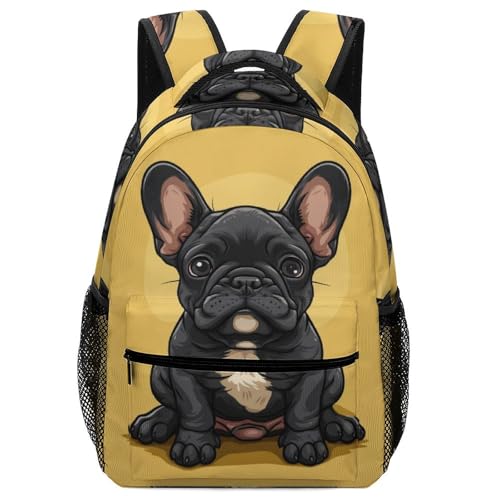 Sac de livre bouledogue français pour excursions et camping enfant