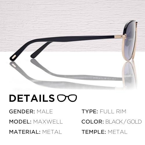 Tom Ford FT1019 MAXWELL Pilot Shape Sunglasses + Bundle With eSHADES Eyewear Cleaning Kit2