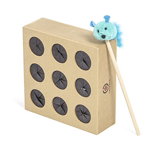 CanadianCat Company | interaktives Katzenspielzeug Fang die Maus Spielzeug für Katzen, Fummelbrett für Katzen, Katzen Intelligenzspielzeug