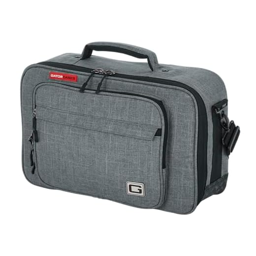 Gator Cases Transit Series Deluxe Equipment and Accessory Bag, 16" x10 - Grey (GT-1610-GRY)