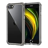 ESR Air Armor Designed for iPhone SE 2020 Case/iPhone 8 Case [Shock-Absorbing] [Scratch-Resistant] [Military Grade Protection] Hard Polycarbonate + Flexible Polymer Frame, for iPhone SE 2020/8, Black