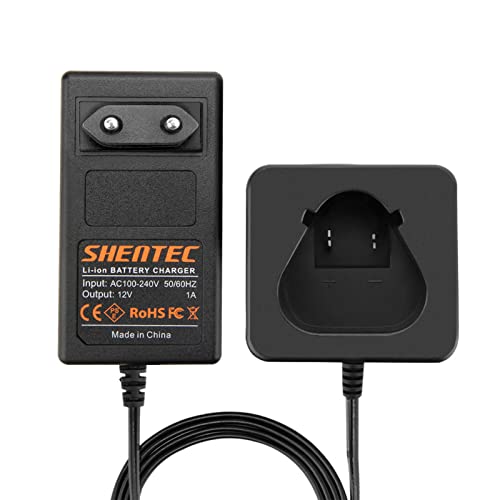 Shentec Li-ion 12V Cargador para Milwaukee Cargador M12 REDLITHIUM, 48-11-2401, 48-11-2402, 48-11-2420, 48-11-2430, 48-11-2440, 48-11-2460, 48-11 - 2411, 48-11-2412 Cover