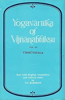 Hardcover Yogavarttika Of Vijnanabhiksu Vol. 3. Vibhutipada Book
