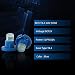 Qasim 10x T4.2 LED COB Bombillas Azul 1SMD para Luz de Salpicadero...