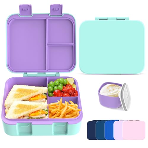 hombrima Lunchboxen, Bento Lunchbox Frischhaltedose mit Multi-Fächern für Jungen Mädchen Kinder Erwachsene Arbeit Schule Picknick Outdoor – Ansicht 1