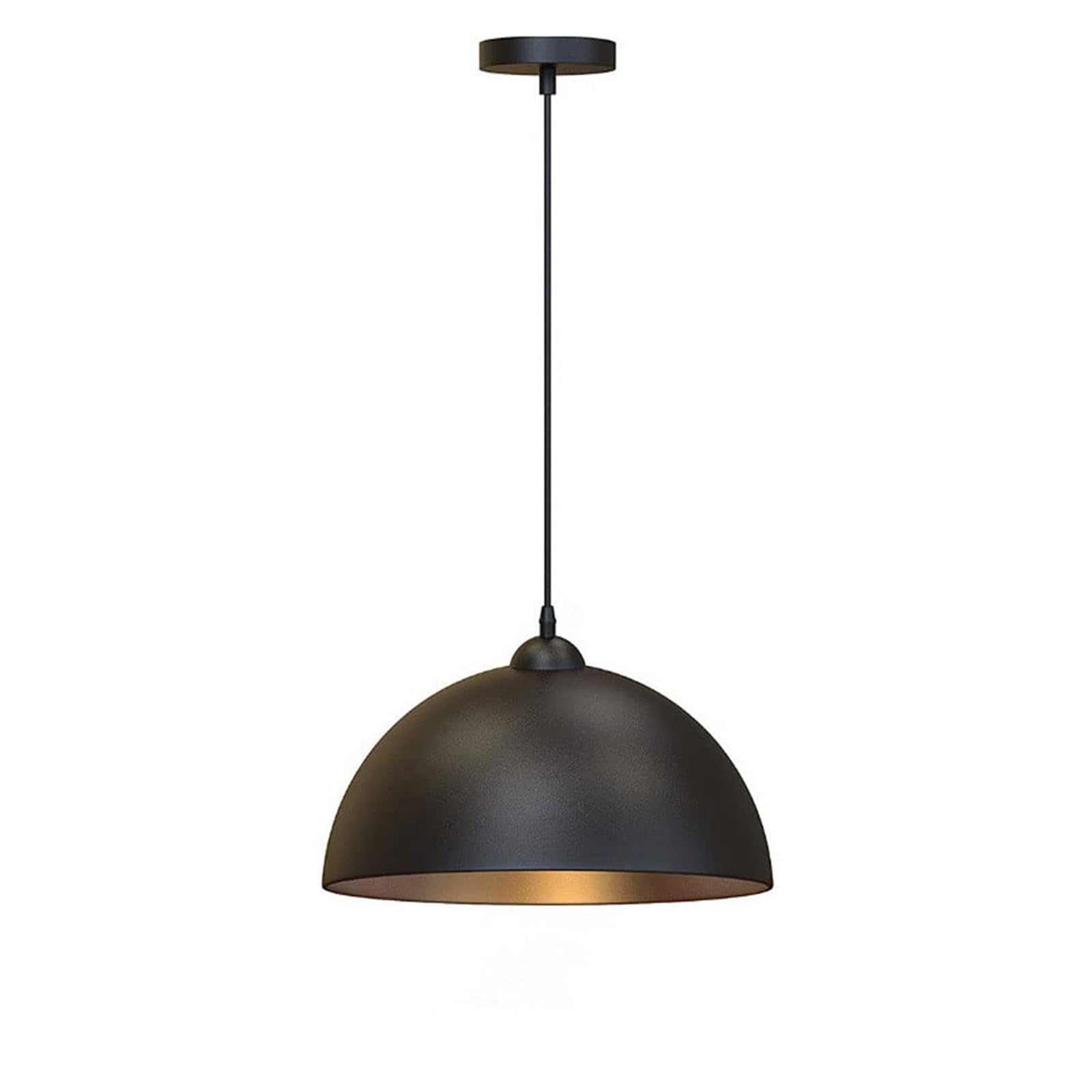 LYMSXAZOU Chandelier Flush Mount Ceiling E27 Light Source Single-Head Hanging Lamp Industrial Style Wrought Iron Pendant Restaurant Bar Living Room Lighting Fixtures
