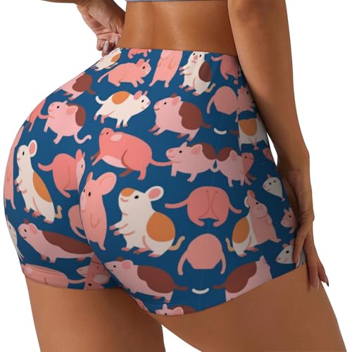 Women's 4-Way Stretch Running Shorts for Running Yoga 2025 Biker Shorts