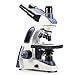Swift SW380T 40X-2500X Magnification, Siedentopf Head, Research-Grade Trinocular Compound Lab Microscope with...