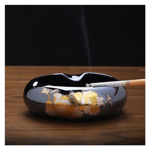 Popielniczka Ceramiczna, Okrągła, Do Użytku Na Zewnątrz, Prosta I Praktyczna, Przenośna, Dekoracyjna Popielniczka, Odpowiednia Do Użytku W Domu, Biurze, Na Tarasie,