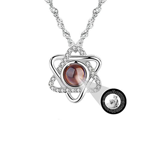 Collar De Mujer Personalizado Collar De Foto Personalizado Collar De Proyección Collar...