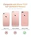 GVIEWIN Clear Case for iPhone 8 Plus/7 Plus, Flower Pattern Design Soft & Flexible TPU Ultra-Thin Shockproof Transparent Floral Cover, Cases for iPhone 7 Plus/8 Plus 5.5 Inch (Cherry Blossom/Pink)