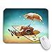 Adowyee alfombrilla de ratón para juegos, viajes de fantasía y patineta voladora, libro de cuento de aventuras, hadas, antideslizante, con respaldo de goma, alfombrilla de ratón para ordenadores para