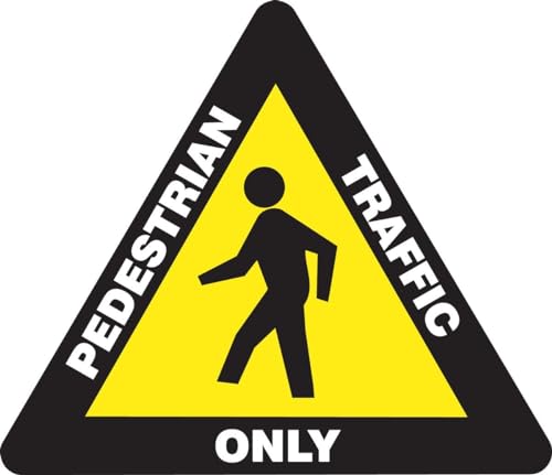 Accuform PSR825 Slip-Gard Adesivo Vinil Forma Triângulo Placa de Chão, Legend 