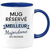 🎩 Exprimez votre reconnaissance envers le majordome de votre vie avec ce mug exclusif 'Réservé au meilleur majordome du monde'. Un cadeau qui marquera son quotidien avec humour et élégance.