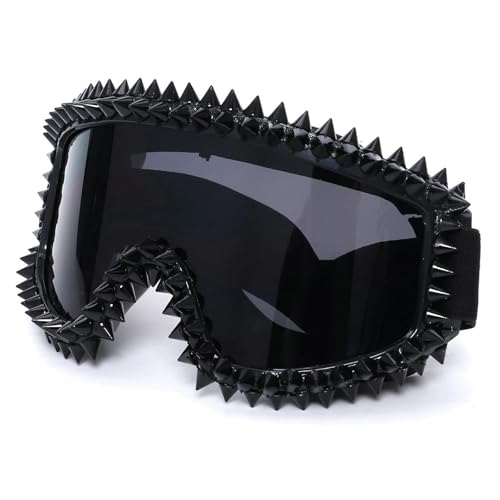 Oversized Rivet Sunglasses Women For Men Vintage Shield Sun Glasses Trend One Piece Shades Retro Square Sunglasses UV400 - Main Image