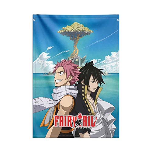 Grupo Erik - Poster Fairy Tail, Toile Murale Tissu 70 x 100 cm | Poster Manga, Décoration Murale, Kamekono
