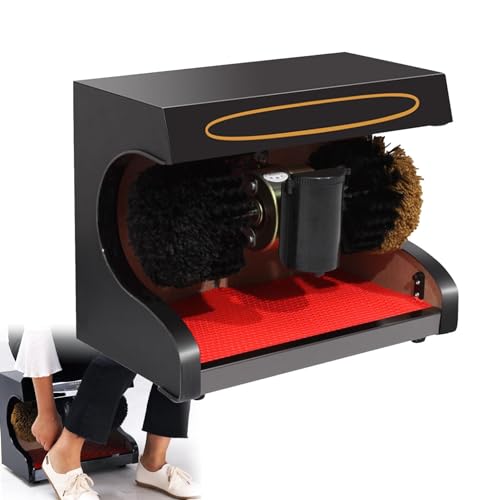 XHSMYXGS Máquina limpiabotas automática compacta, pulidora de Zapatos Comercial, pulidora de Zapatos pequeña de inducción, Ideal para Familia, Hotel, Banco