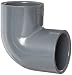 Spears 806 Series PVC Pipe Fitting, 90 Degree Elbow, Schedule 80, 2" Socket