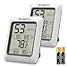 ThermoPro TP50 2 Pieces Digital Hygrometer Indoor Thermometer Room Thermometer and Humidity Gauge with Temperature Humidity Monitor