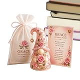 Decorazione flessibile per qualsiasi angolo: La nostra statua di funziona come delizioso ornamento per libreria, piacevole decorazione per angolo caffè, utile o per stanza relax, decorazione rigenerante per spazio benessere e decorazione rilassante per comodino, iniettando un morbido fascino fantasioso in ogni angolo della tua casa, migliorando il generale.