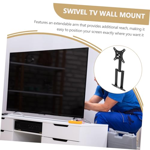 Support de moniteur et TV mural réglable Uonlytech en acier noir