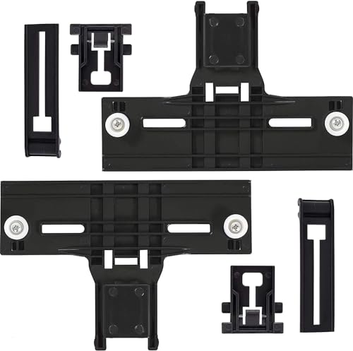 [Tornillos de acero mejorados] W10350376 Ajustador de estante superior de lavavajillas y W10195839 ajustador de estante y posicionador W10195840 de BlueStars – Ajuste exacto para modelos Whirlpool