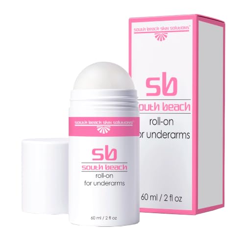 South Beach Skin Solutions Vitamin C Underarm Brightening Roll-On – Instant Brightening Results + Natural Deodorant for Dark Underarms, Sensitive Skin Safe