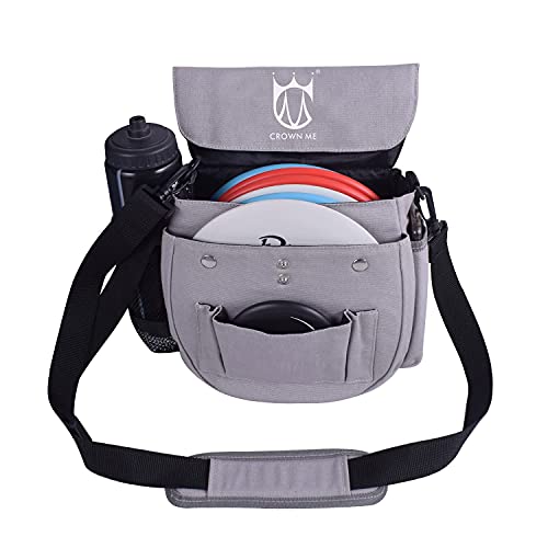 Crown Me Disc Golf Set, Disc Golf Starter Set,Includes 1Pc Bag With Water Bottle Pocket And Accessory Pocket, 2Pcs Drivers, 2Pcs Mid-Ranges, 2Pcs Putters, 1Pc Mini Disc Marker And 1Pc Towel #TOP2