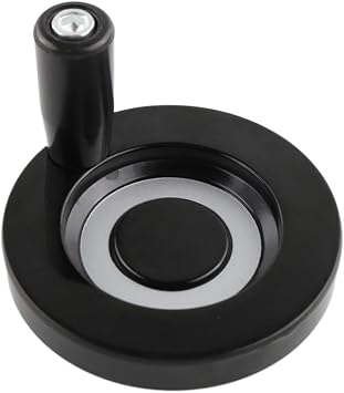 1pc Bakelite Milling Machine Hand Wheel - Corrugated Handwheel with Aperture Sizes 8-20mm for Lathes and Grinders125mmX14mm