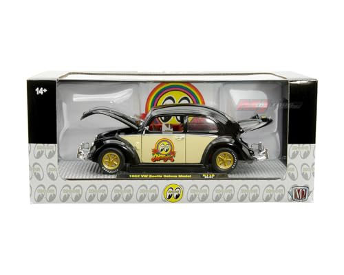 Coccinelle Volkswagen M2 1/24 miniature de collection Deluxe MoonEyes 1952 noire