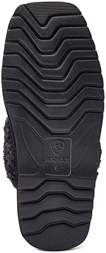 ARIAT Women's Indoor/Outdoor Warm Comfortable Jackie Square Toe Exotic Slippers with Suede Leather Uppers, Black Gold, 10 | Image 5