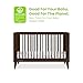 Delta Children Ollie 4-in-1 Convertible Crib - Greenguard Gold Certified, Walnut Espresso