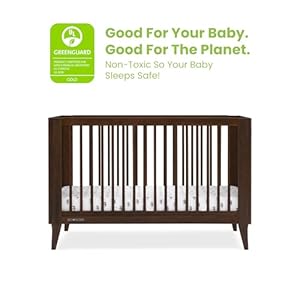 Delta children ollie 4 in 1 convertible crib greenguard gold certified walnut espresso  urban country home decor