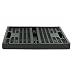 HRB Klappbox, 4 Stück Profi Klapp Box 32 Liter Volumen pro Einkaufsbox klappbar, Klappboxen mit Maßen 48 x 35 x 23 cm, Einkaufskorb faltbar in der Farbe Schwarz/Schwarz