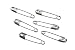 Darice 125 Piece Safety Pins, 1", Silver Finish